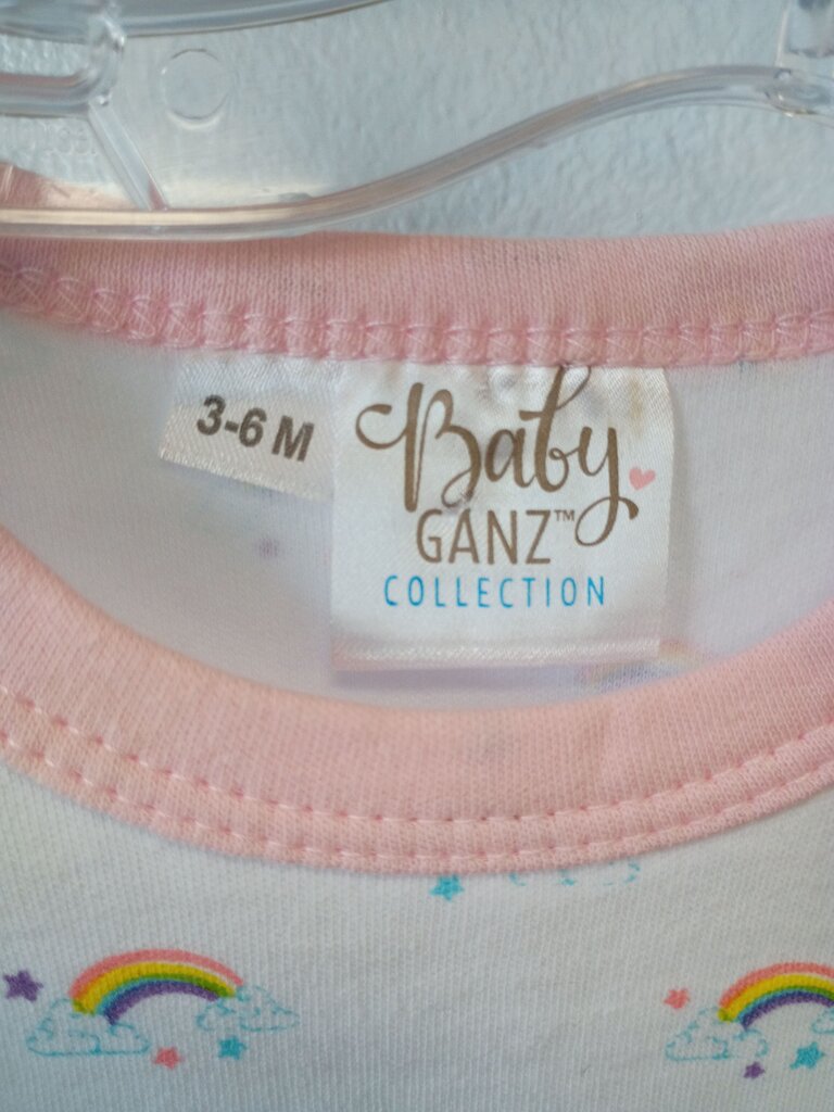 Baby Ganz Collection Rainbow Onesie with Hat