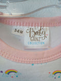 Baby Ganz Collection Rainbow Onesie with Hat