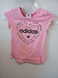 Adidas Pink Graphic T-Shirt Size 5