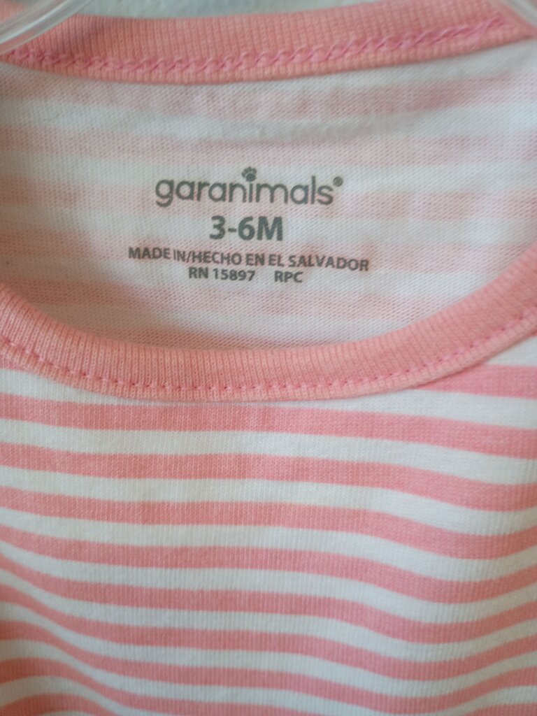 Garanimals Pink Striped Baby Tee