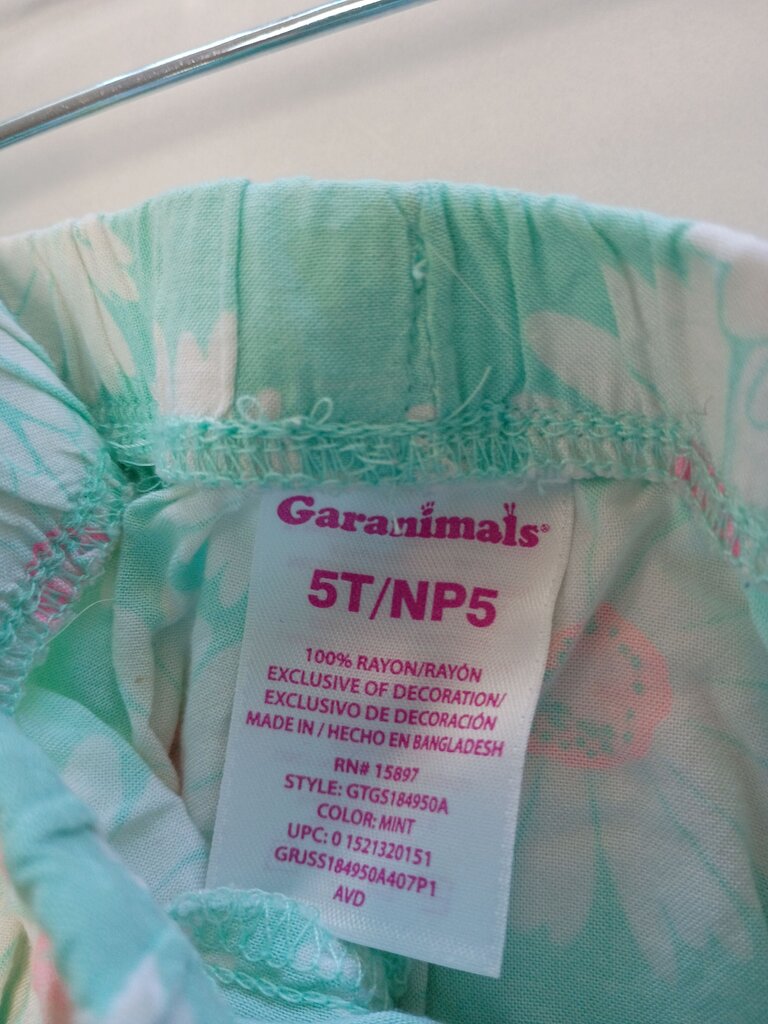 Garanimals Mint Green Floral Shorts