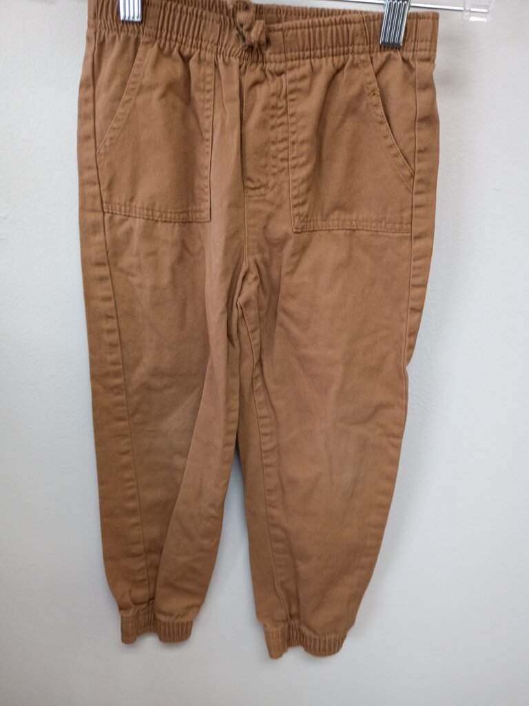 Boys Brown Cotton Pants