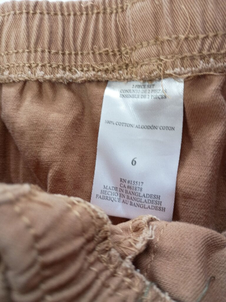 Boys Brown Cotton Pants