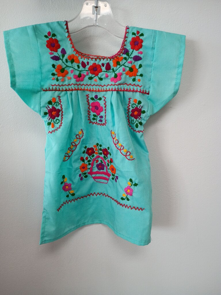 Embroidered Mexican Dress for Girls