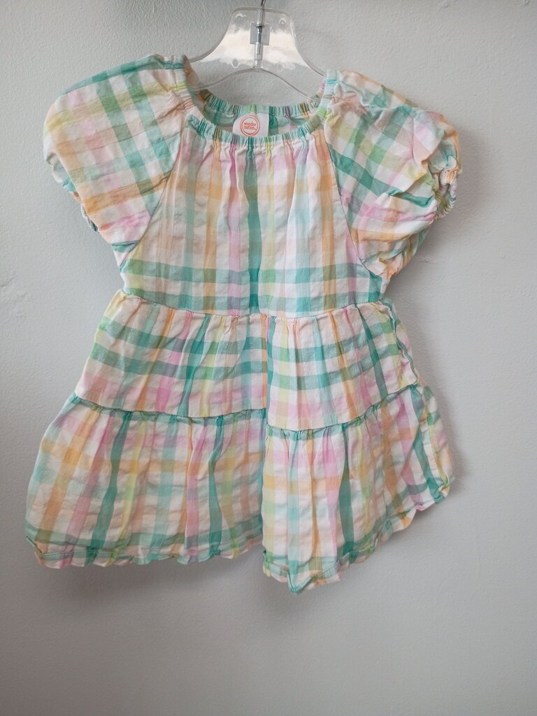 Wonder Nation 12M Pastel Checkered Dress