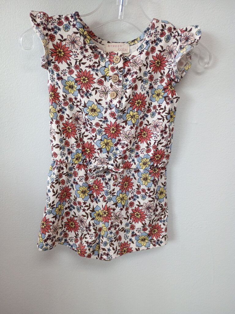 Floral Cotton Baby Romper