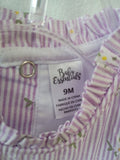 Baby Essentials Purple Striped Romper