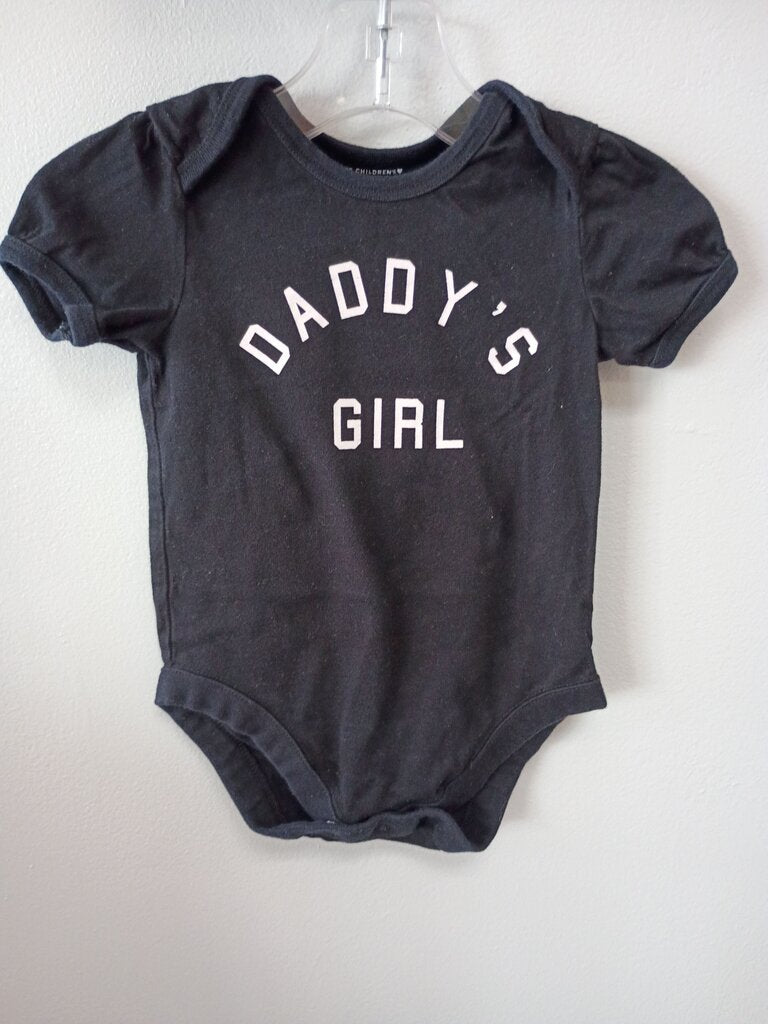 Daddy's Girl Black Onesie