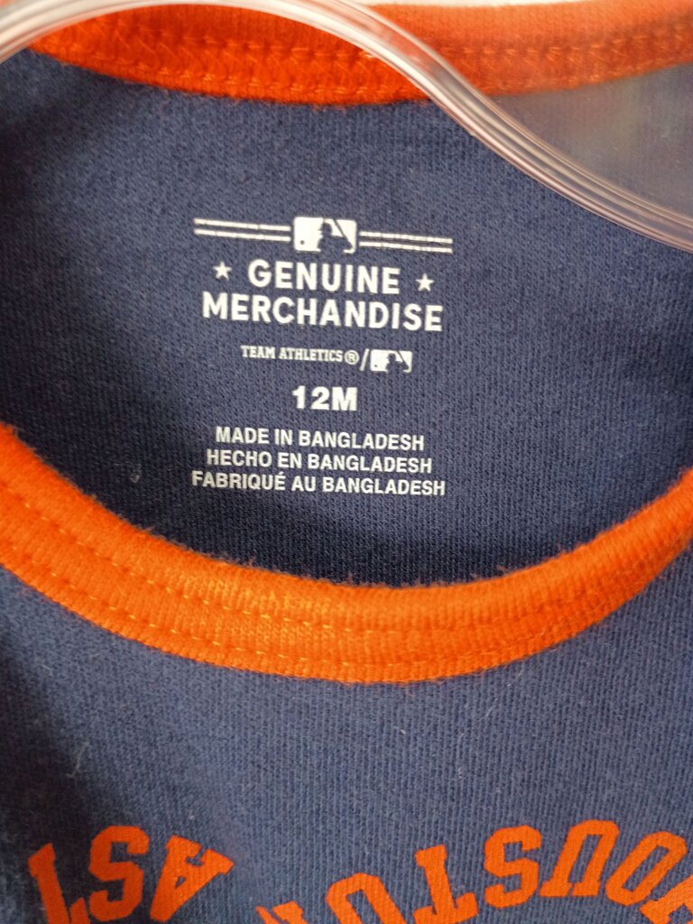 Houston Astros Baby Onesie