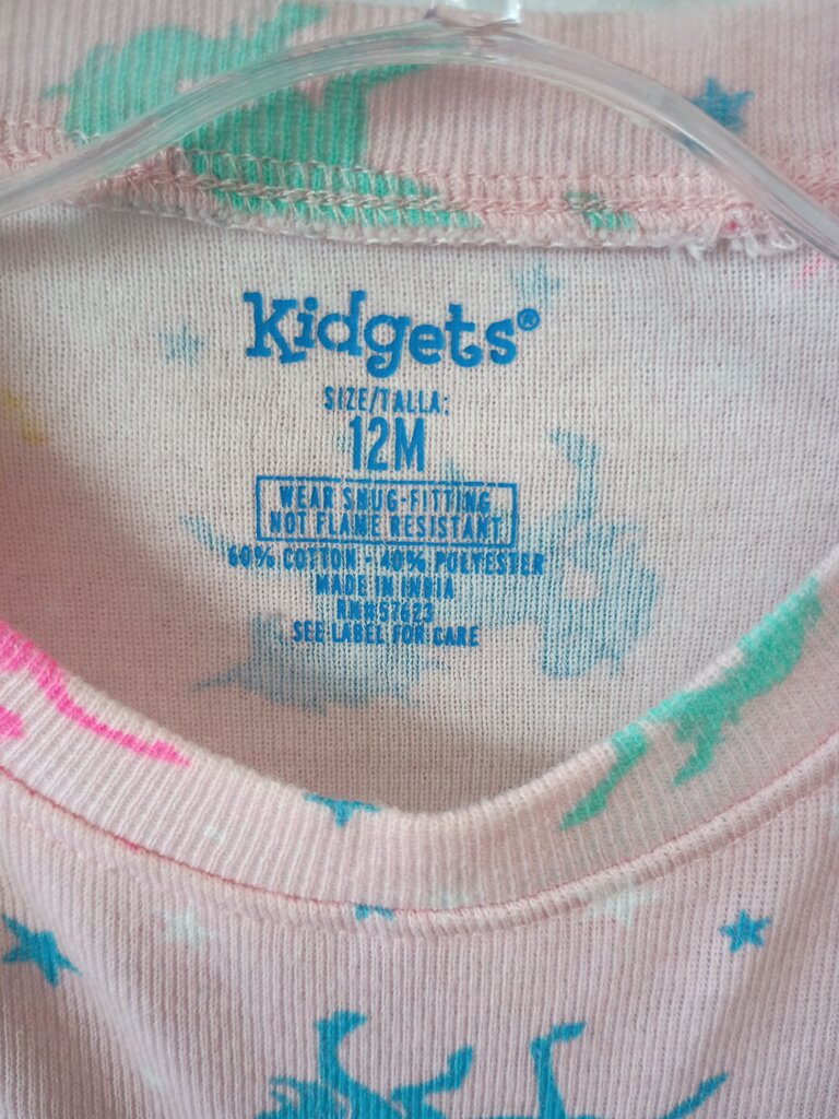 Kidgets Unicorn Print Short Sleeve T-Shirt