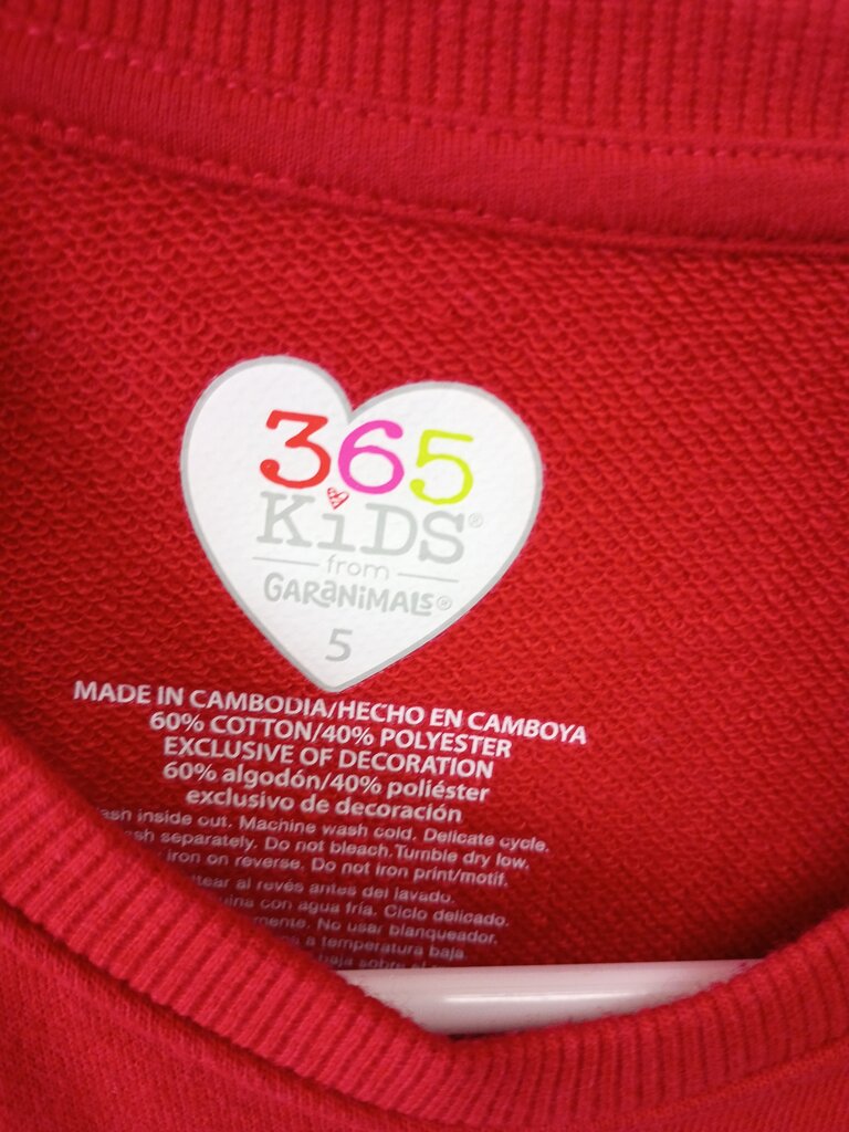 Red Wonderful Kids Long Sleeve Shirt