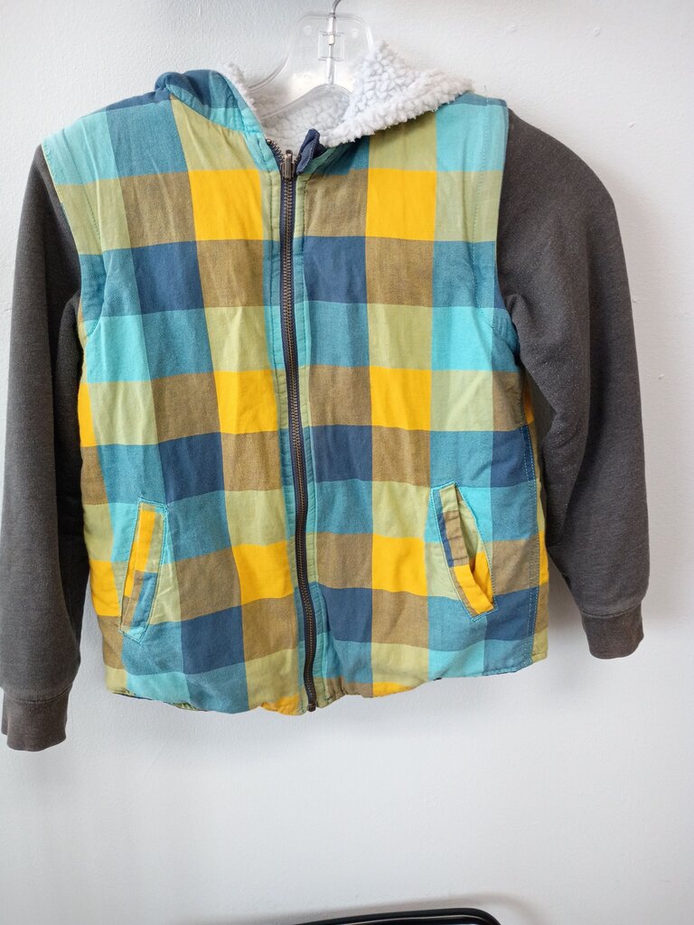 Plaid Hooded Jacket for Boys