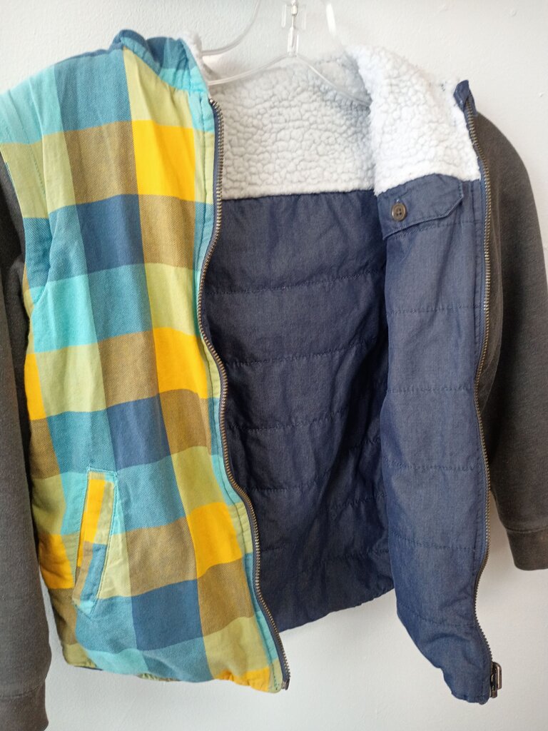 Plaid Hooded Jacket for Boys