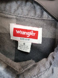 Wrangler Gray Plaid Flannel Shirt Size 6