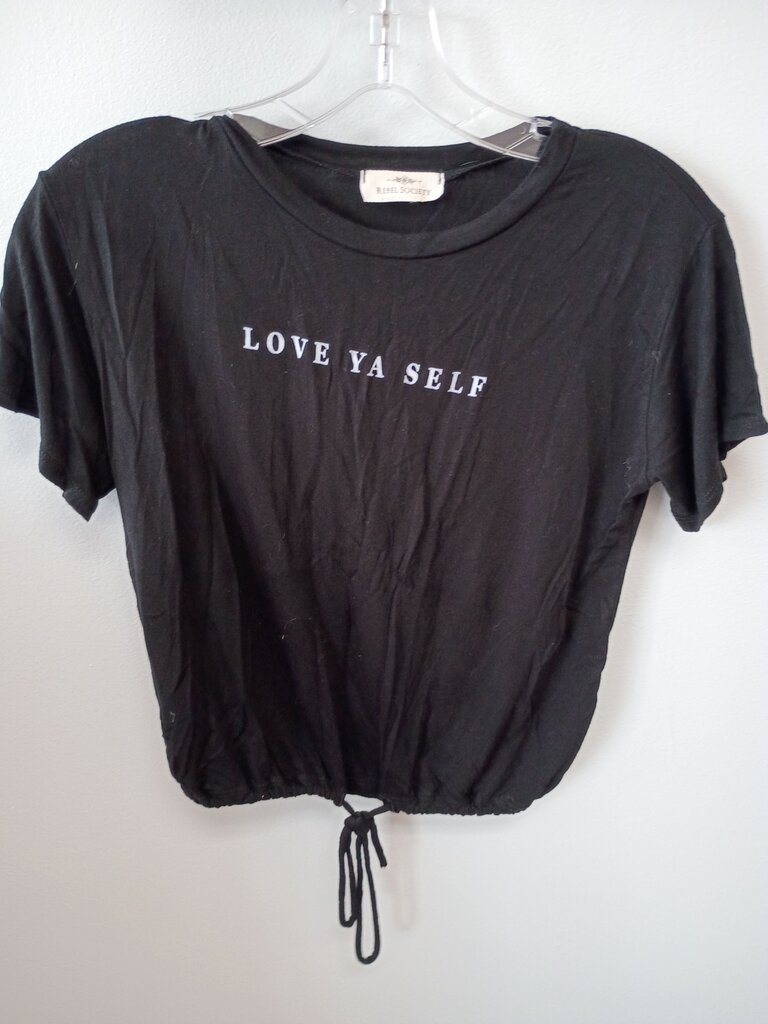 Rebel Society Love Ya Self Cropped Tee
