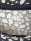 Arizona Jean Co Black and White Plus Size Top