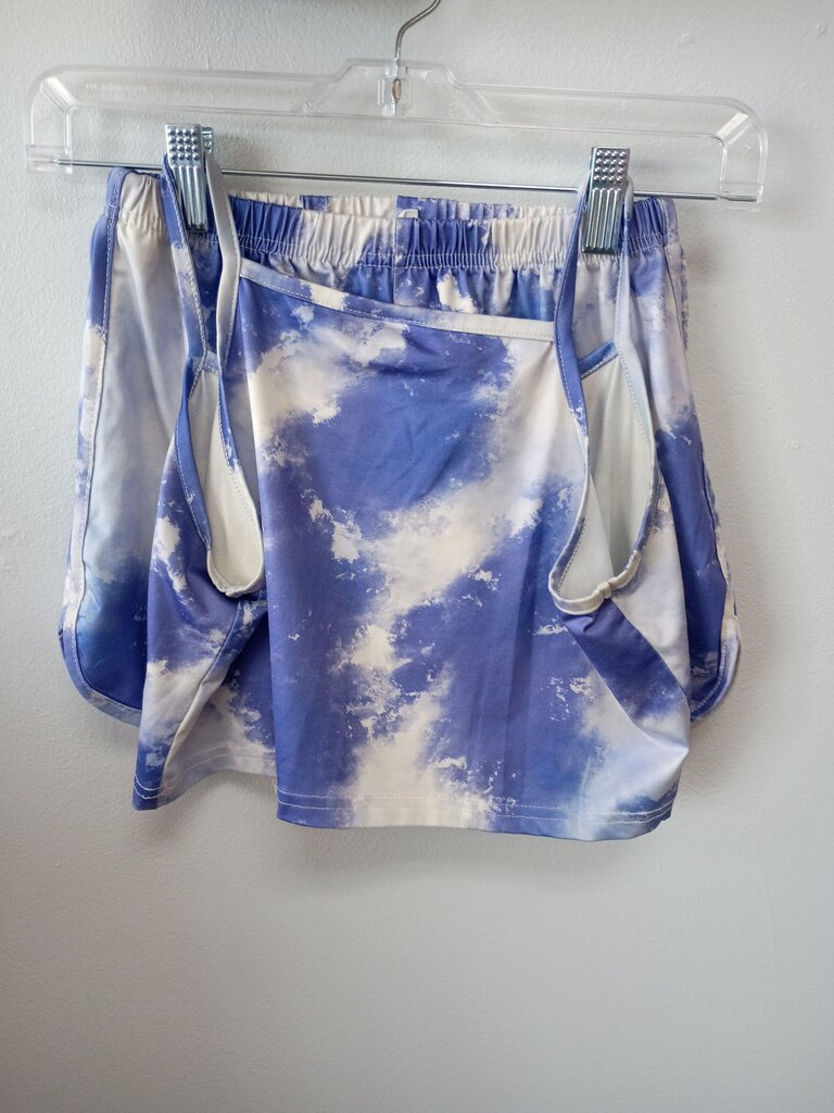 SHEIN Blue Cloud Print Shorts