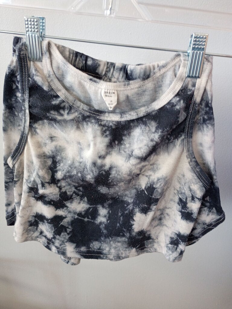 SHEIN Tie-Dye Crop Top for Teens