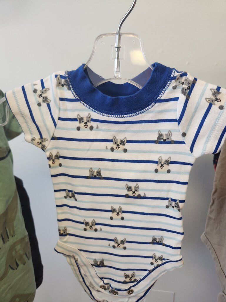 Baby Onesie with Dog Print