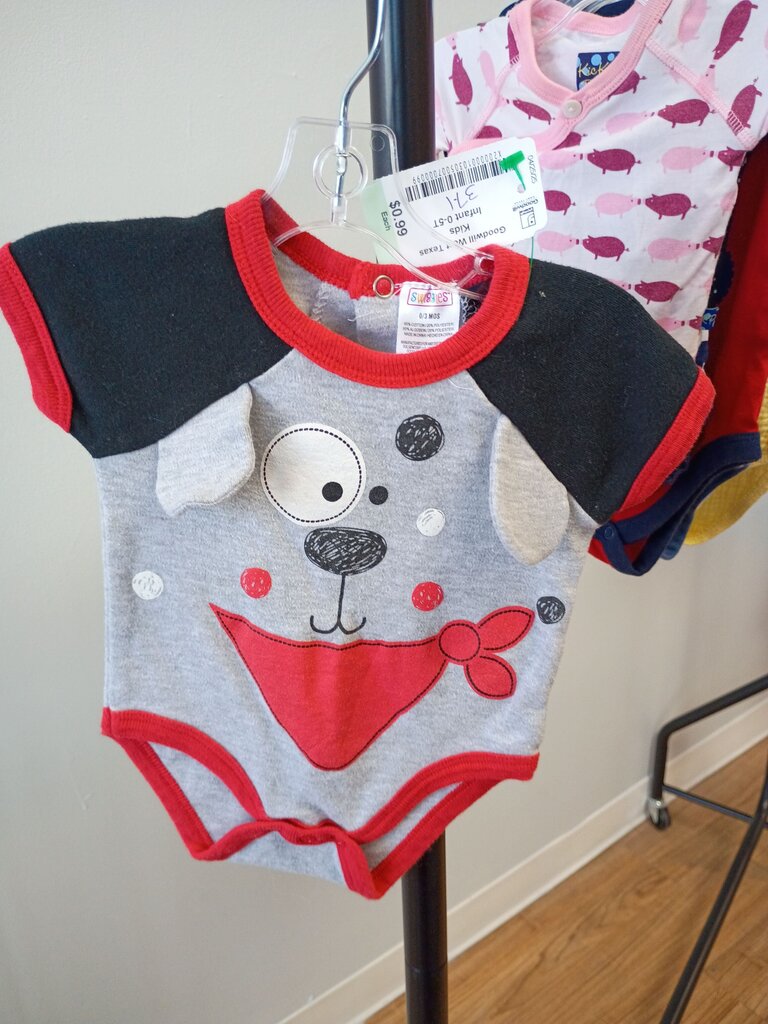 Swiggles Dog Print Baby Onesie
