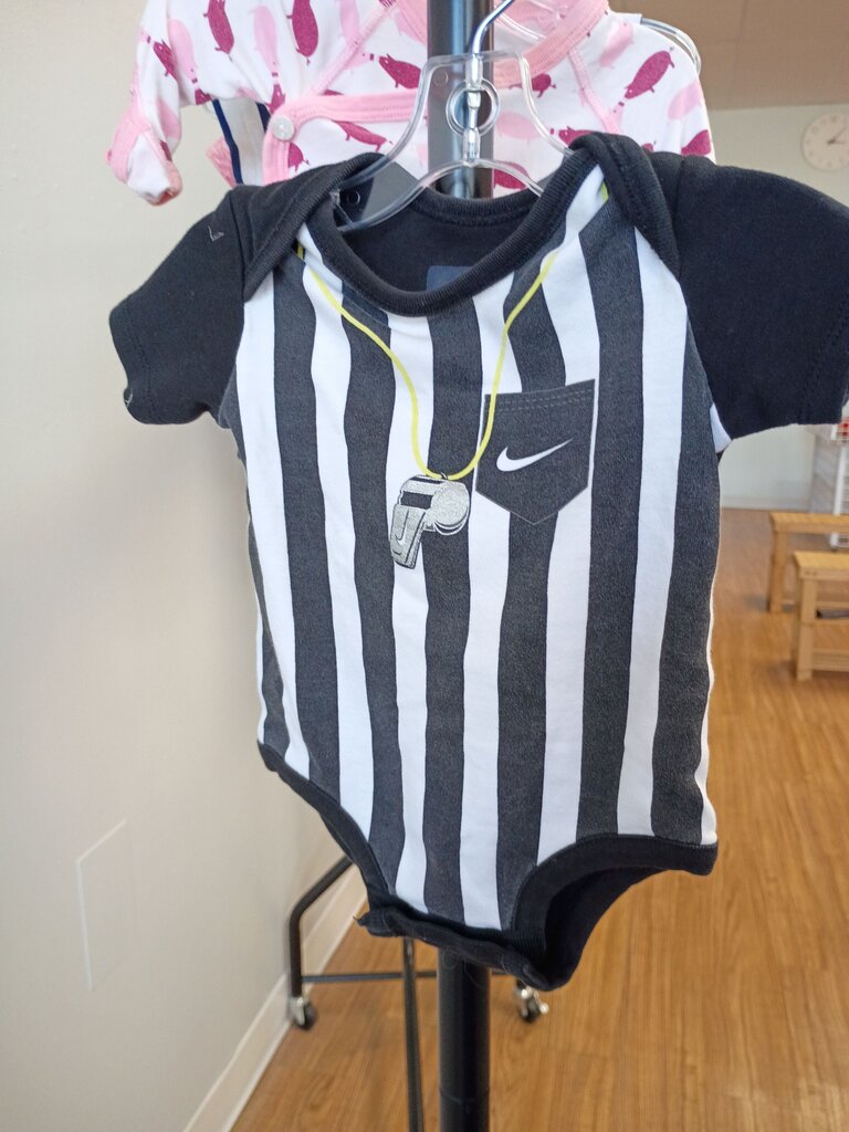 Nike Striped Baby Onesie with Whistle