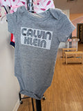 Calvin Klein Gray Baby Onesie
