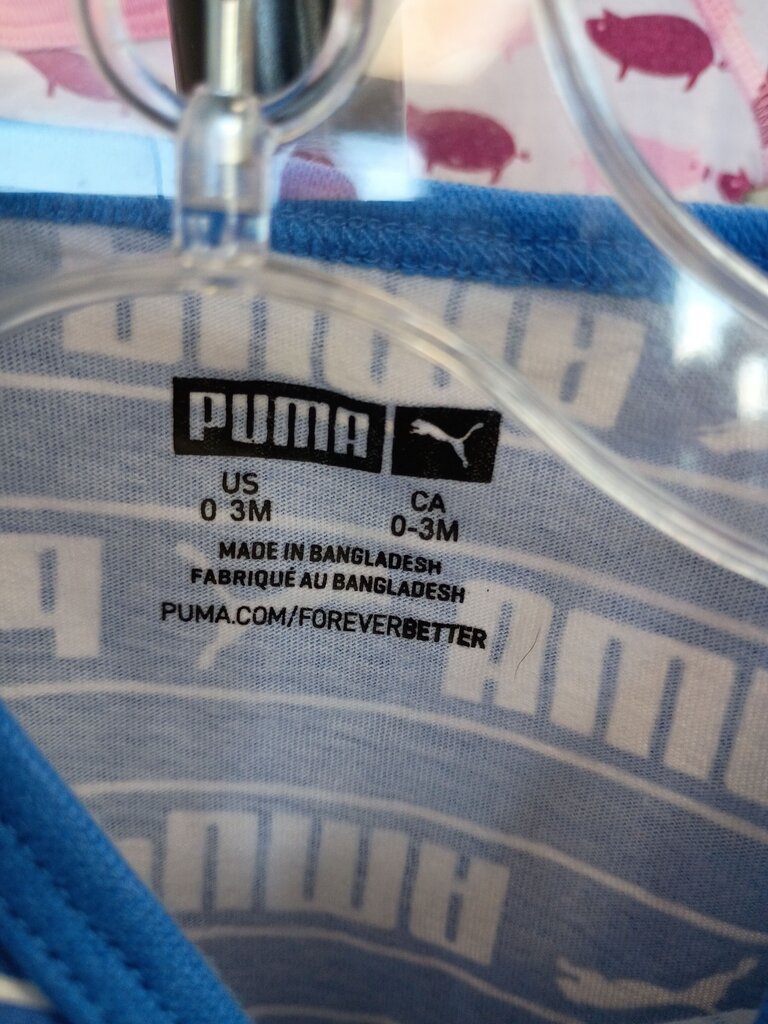 PUMA Blue Baby Onesie
