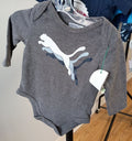 Puma Gray Baby Onesie 0-3 Months
