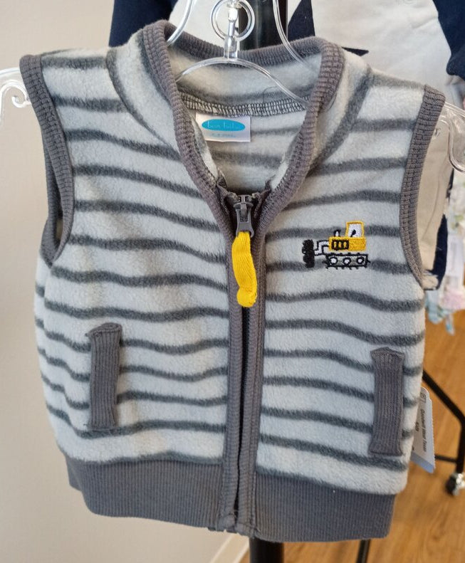 Bon Bebe Striped Fleece Vest