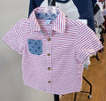 Old Navy Baby Boy's Short Sleeve Striped Shirt