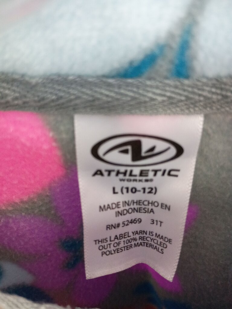 Athletic Works Girls' Floral Fleece Jacket