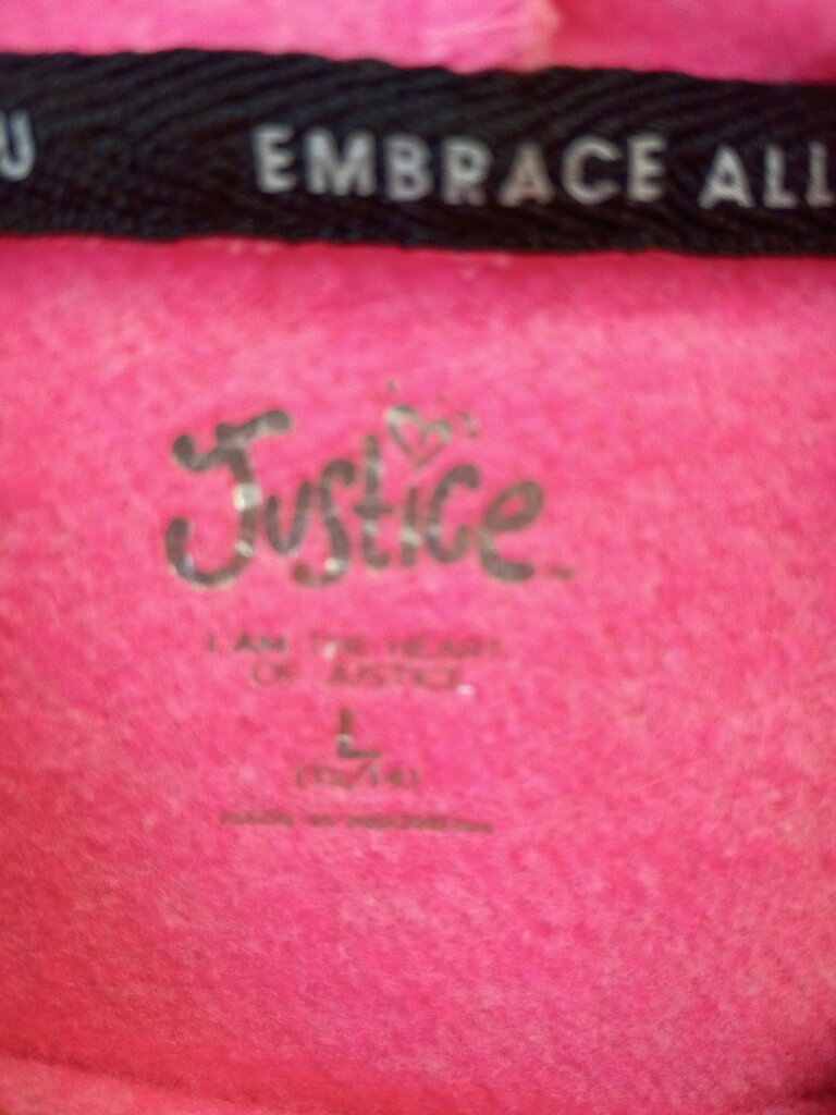 Justice Sport Pink Hoodie