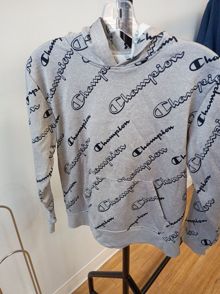 Champion Gray Pullover Hoodie with Logo