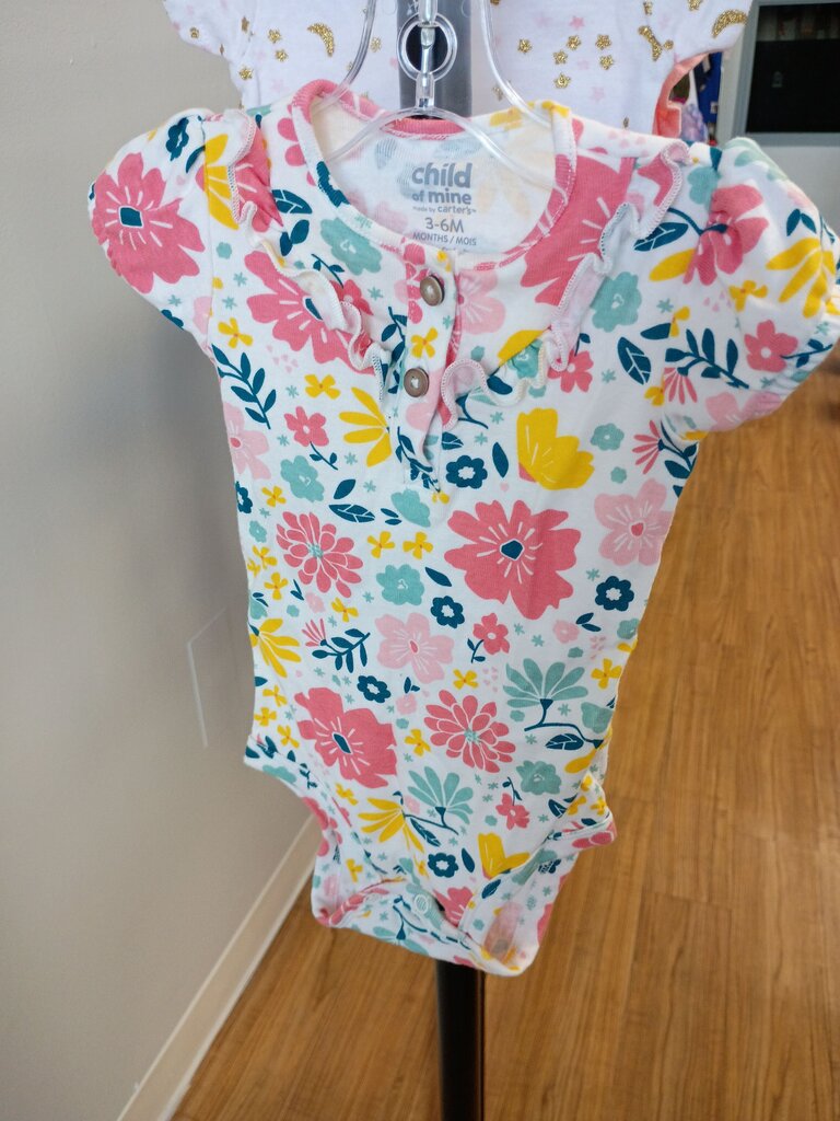 Child of Mine by Carter's Floral Short Sleeve Onesie
