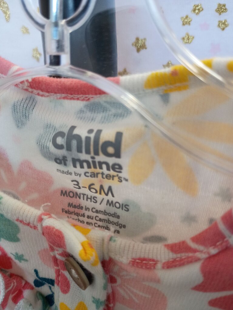 Child of Mine by Carter's Floral Short Sleeve Onesie