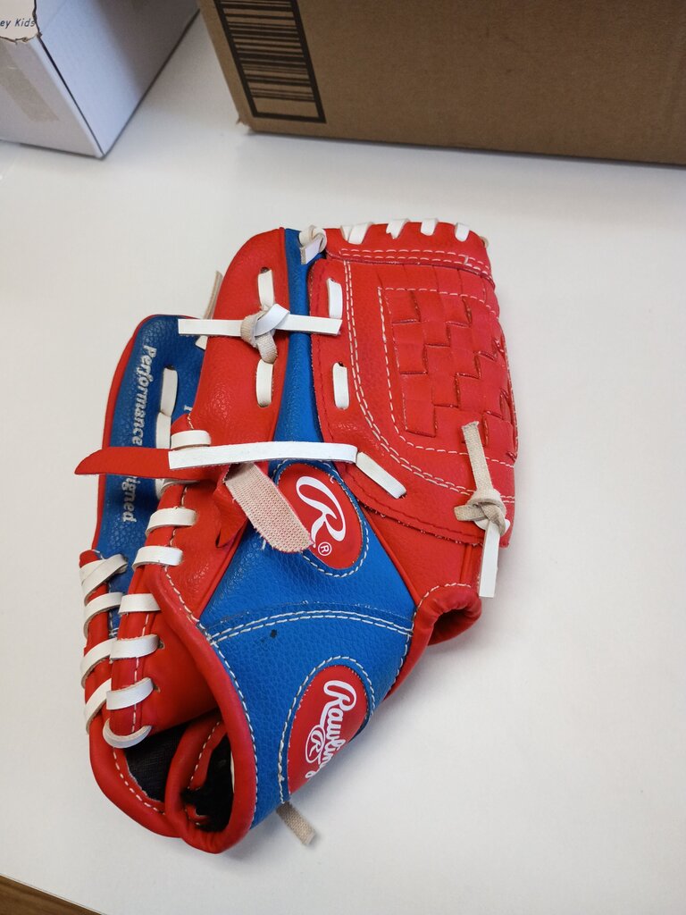 Rawlings Players Series Baseball Glove Red and Blue