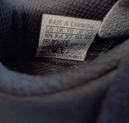 Adidas Kids' Black and Pink Soccer Shoes