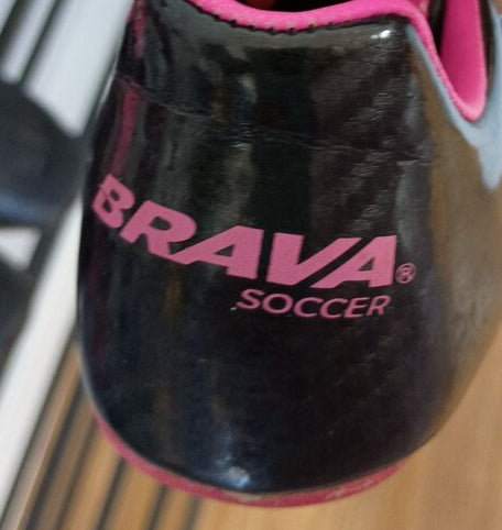 Brava Soccer Cleats Black and Pink