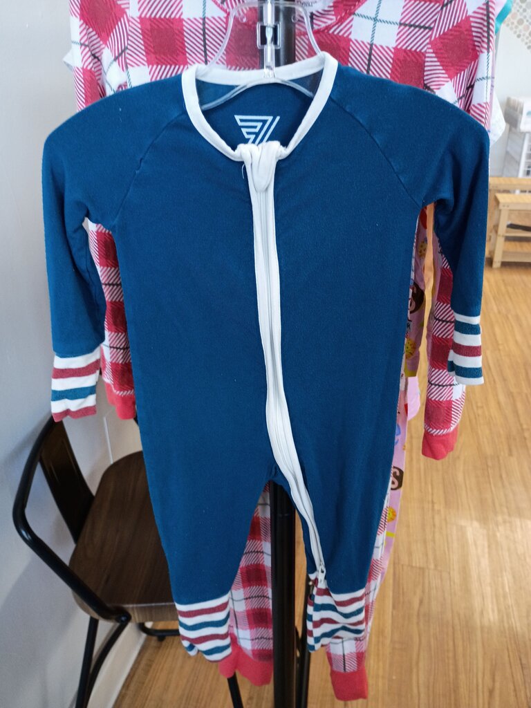 Blue Zip-Up Baby Sleeper by Fletch