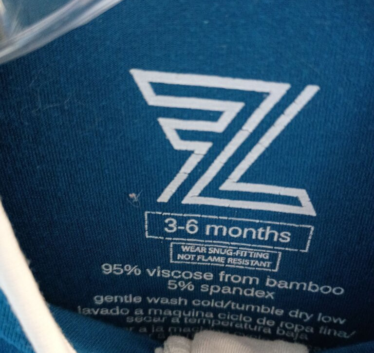 Blue Zip-Up Baby Sleeper by Fletch
