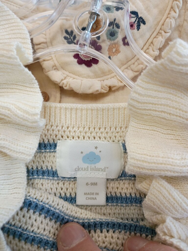 Cloud Island Striped Baby Romper