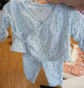 Janie and Jack Tiny Treasures Blue Baby Outfit