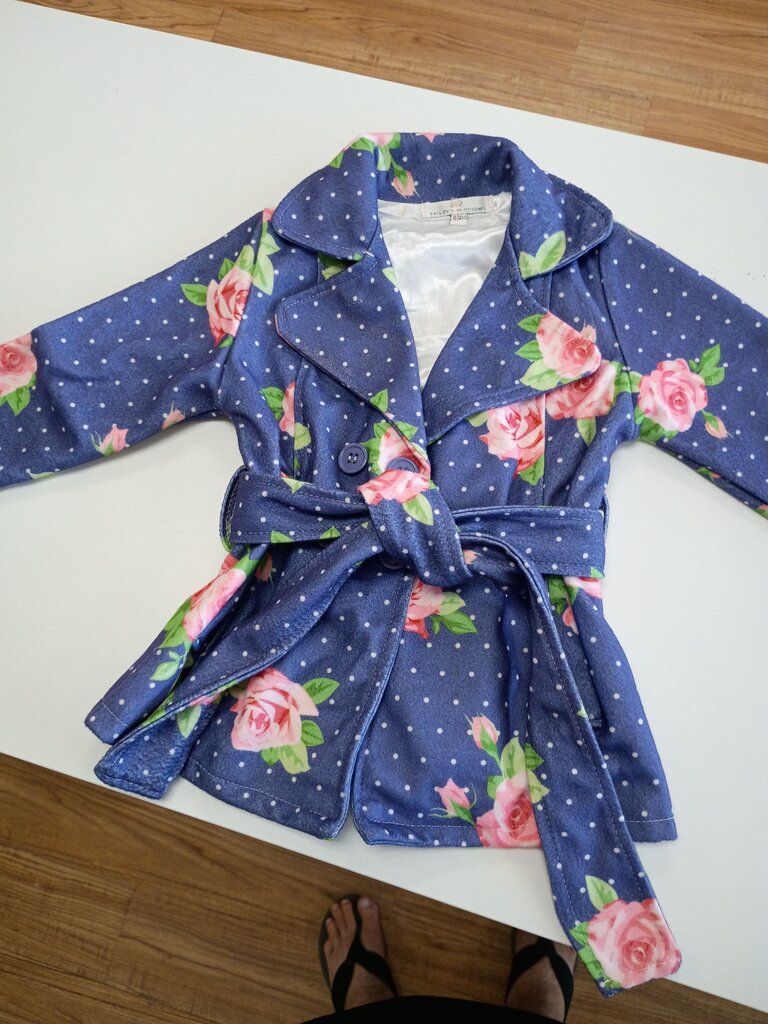 Bailey's Blossoms Floral Polka Dot Coat