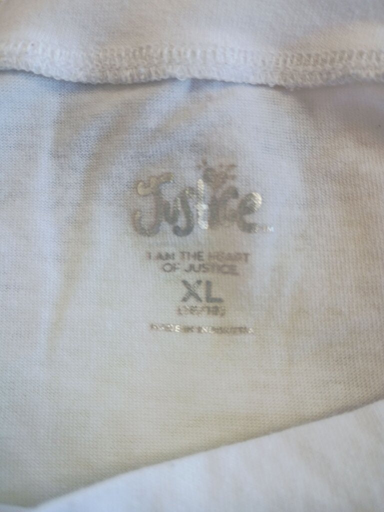 Justice Graphic Tee with Peace Sign