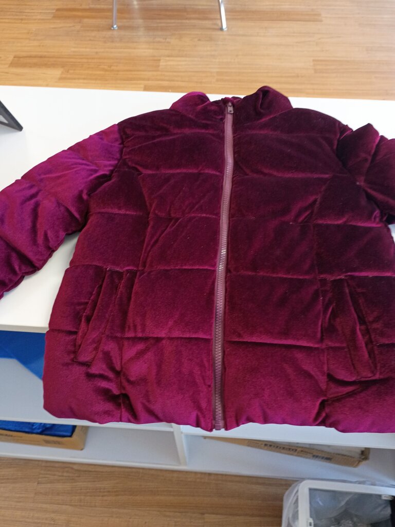 Primark Purple Velvet Puffer Jacket