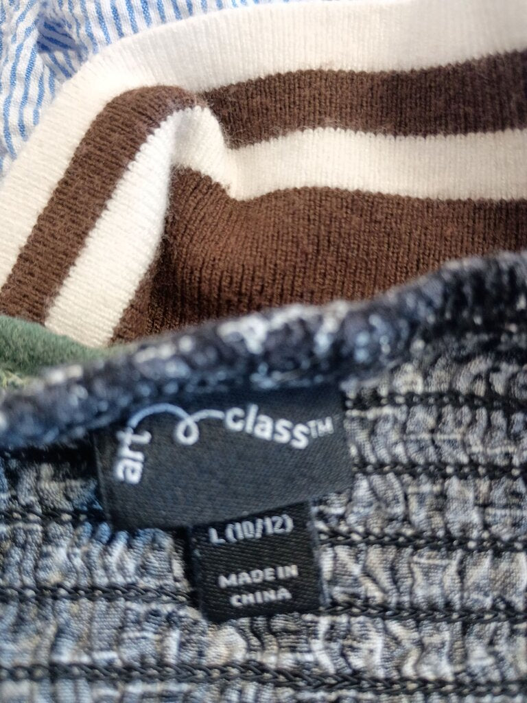 Art Class Black and White Patterned Dress