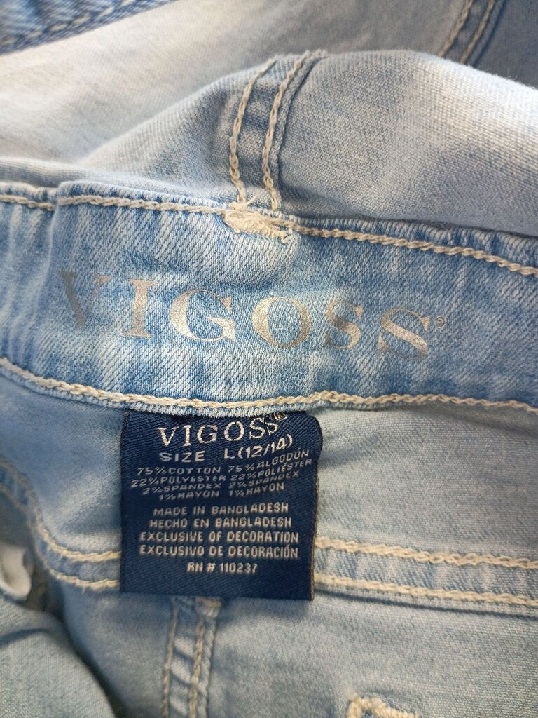 Vigoss Denim Overalls Shorts for Girls