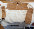 Forever 21 Brown and Cream Fleece Pullover