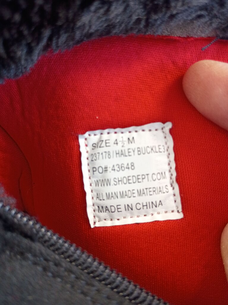 Haley Buckle Black Winter Boots