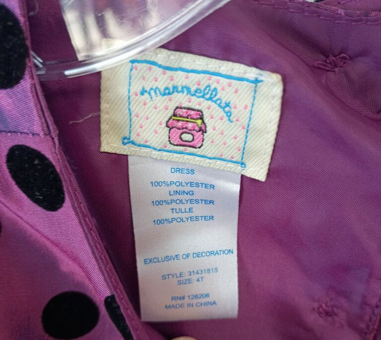 Marnella Purple Polka Dot Dress